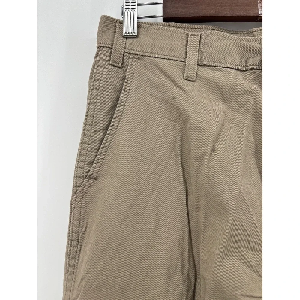 Dickies Mens Cargo Shorts Khaki Tan Twill Loose Fit Flat Front Street Y2K 31 NWT